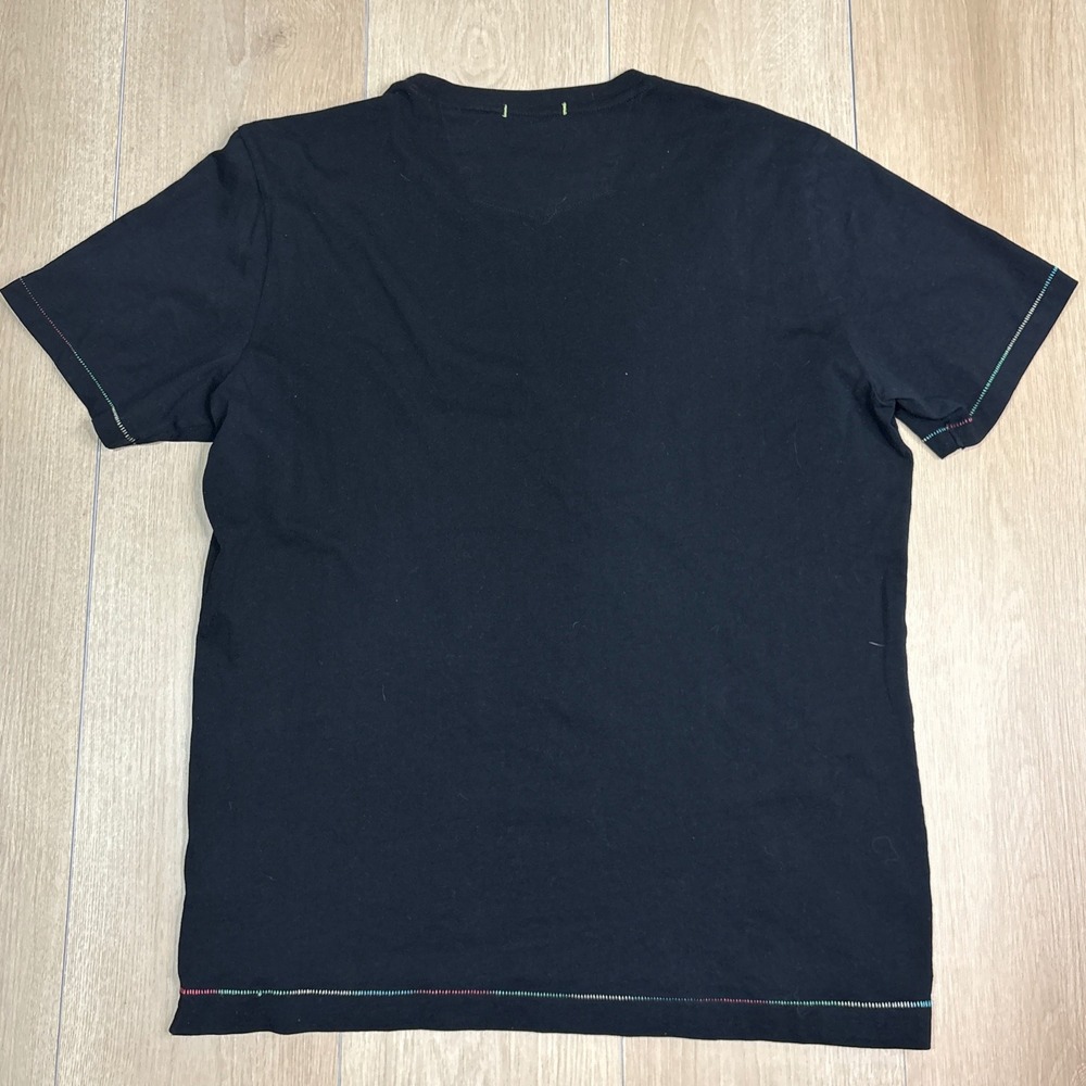 Robert Graham "People Talking" Mens Graphic T-Shirt Black Short Sleeve Medium - Picture 4 of 6